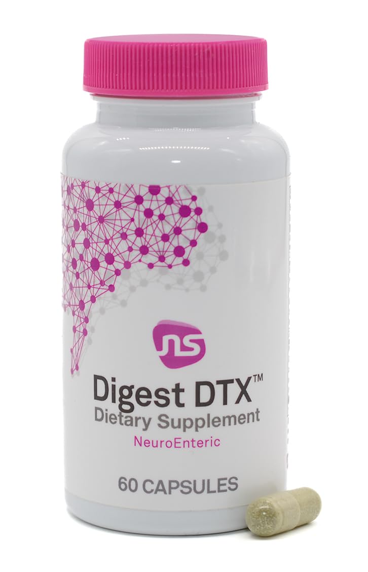 NeuroScience Digest DTX Digestive Enzyme & Immune Support, 60 Capsules