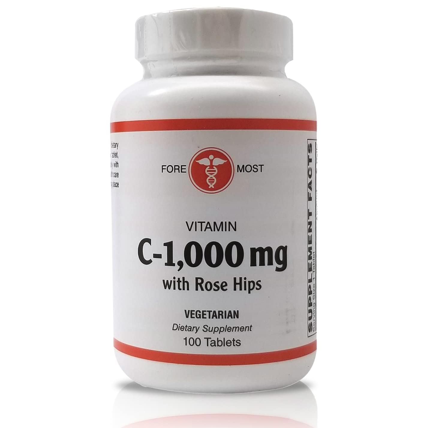 Holistic Health Vitamin C with Rose Hips 1000mg, 100 Tablets
