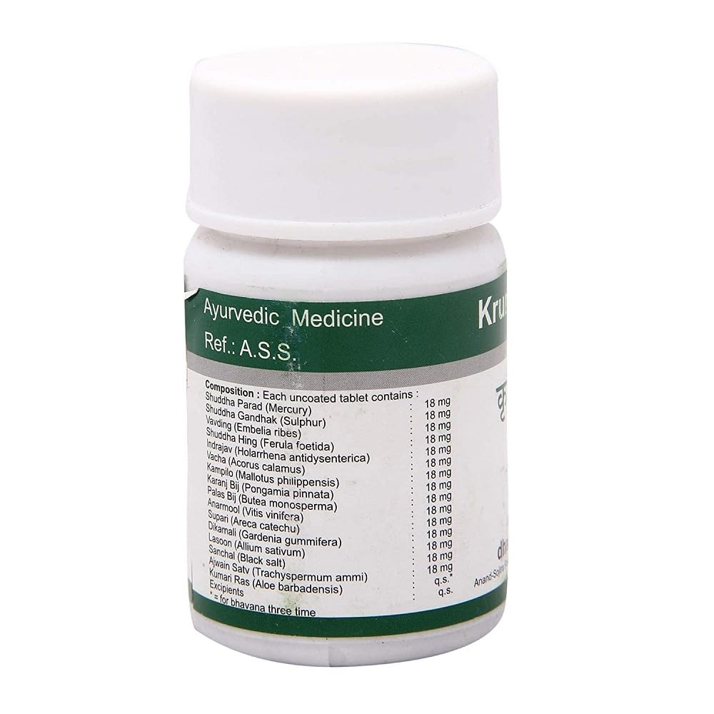 Generic Krimikuthar Ras Dhanvantari 120 Tablets