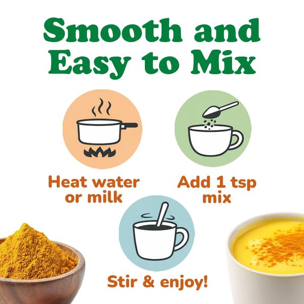 Food to Live Organic Golden Milk Mix Powder 8 Ounces Non-GMO Kosher Vegan