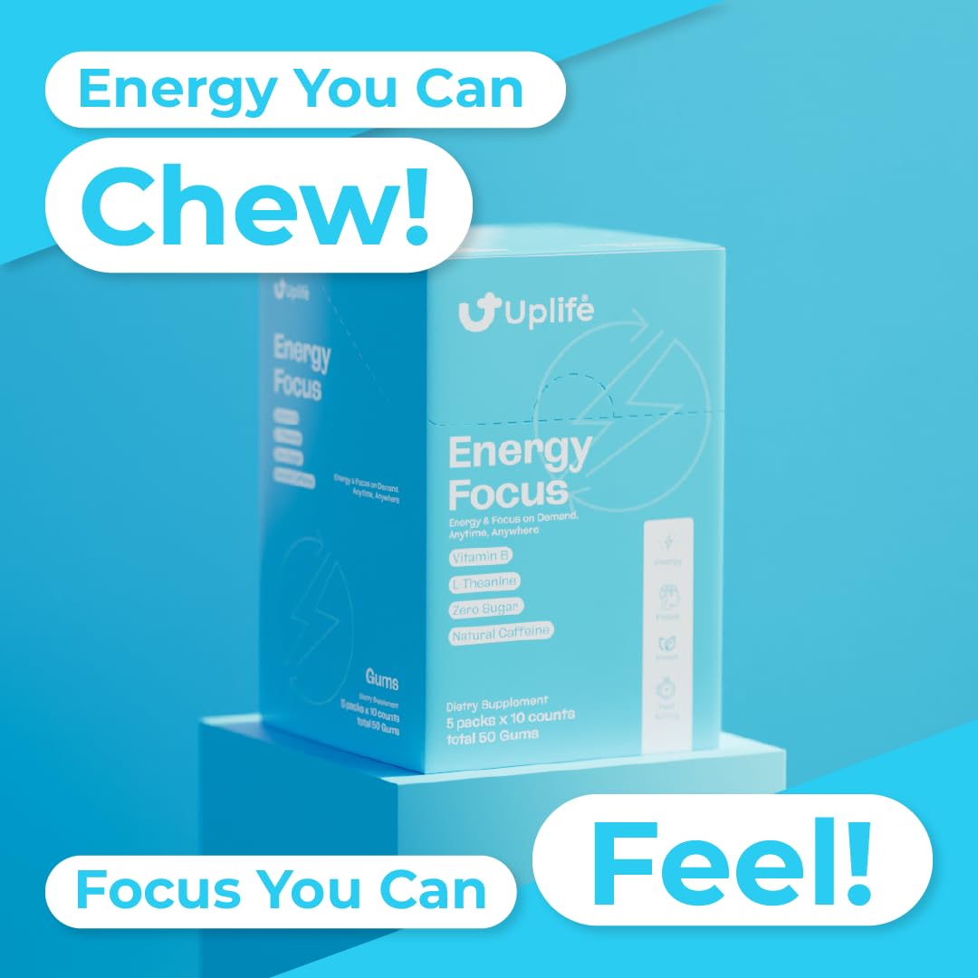 UPLIFE Energy Gum & Mints Chewable 60 Count
