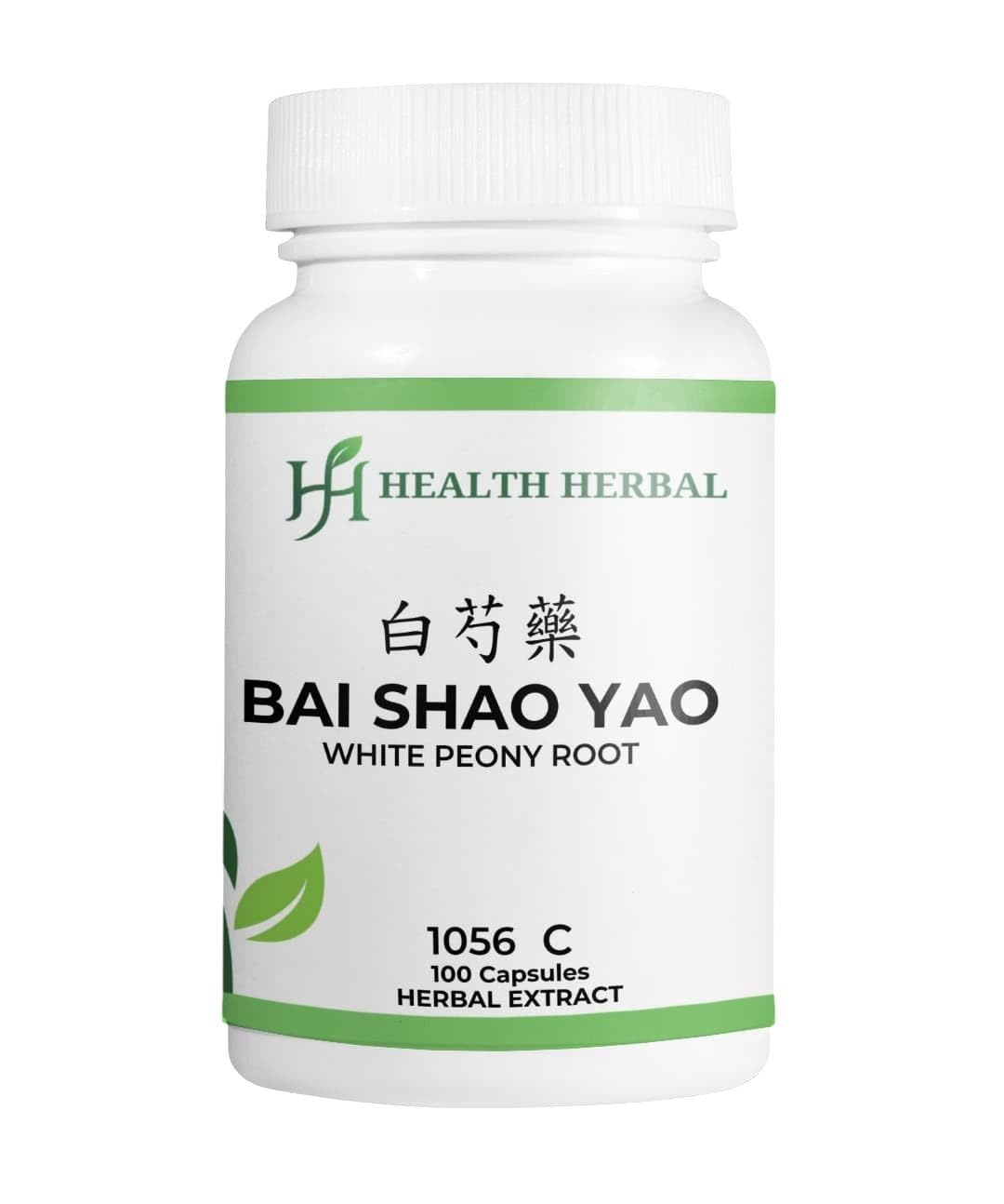 Health Herbal Bai Shao Yao White Peony Root Capsules, 200 Capsules