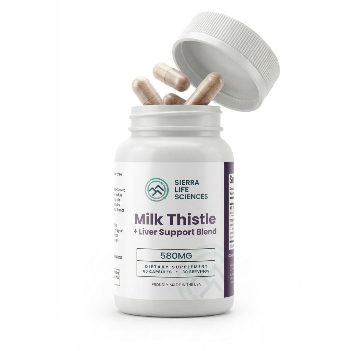 SIERRA LIFE SCIENCES Milk Thistle+ Liver Support Blend 60 Capsules