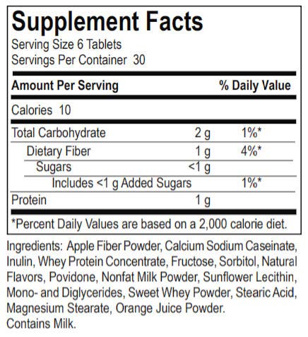 Dialyvite Peak Protein/Fiber Chewable Tablets 180 Count