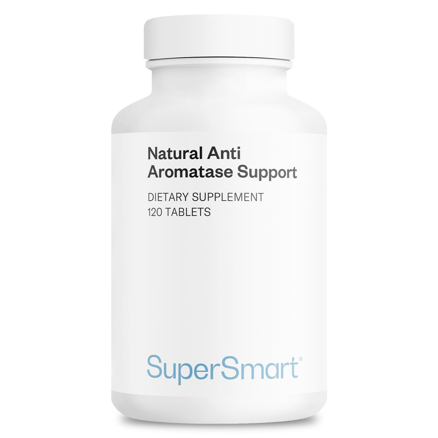 Supersmart Natural Anti Aromatase Support Advanced Formula with DIM, Genistein, Chrysin Aromatase Inhibitor Supplement, 120 Tablets