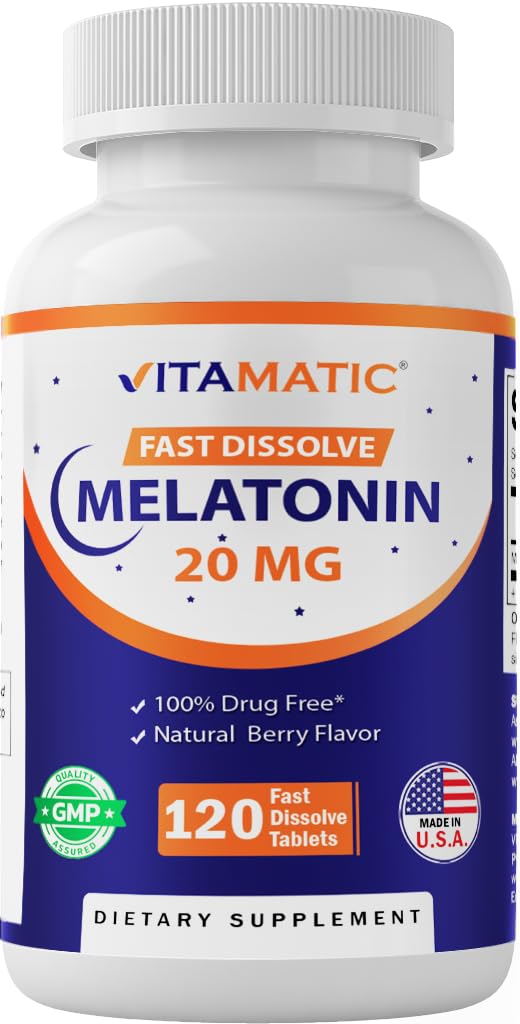 Vitamatic Melatonin 20 mg Tablets, 1440 Tablets