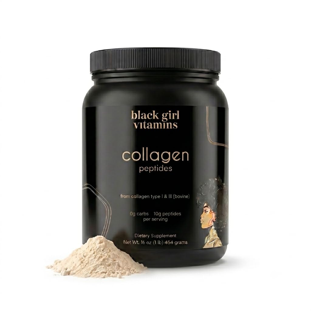 Black Girl Vitamins Collagen Peptides Powder 16 oz