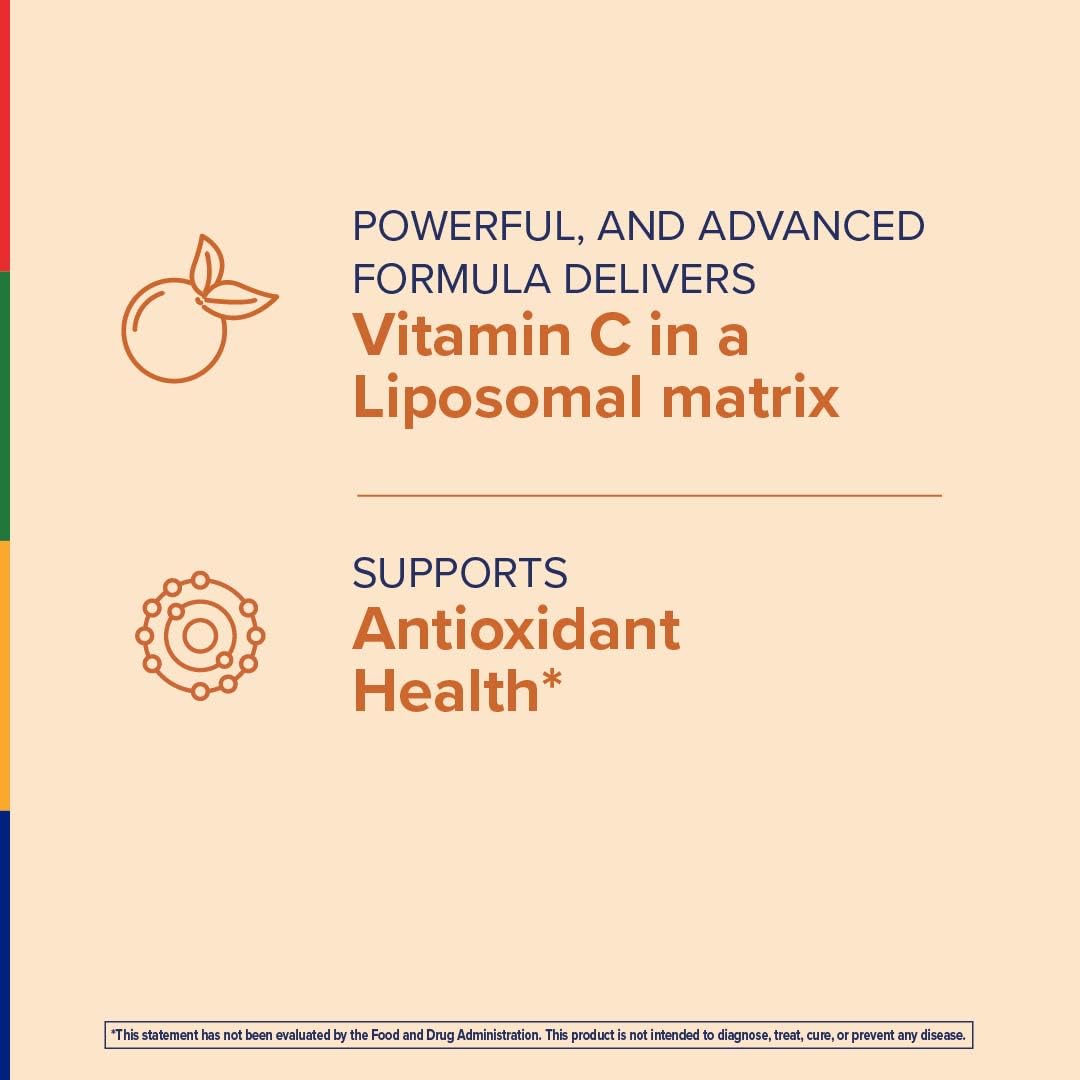 Stop Aging Now Liposomal Vitamin C Complex Supplement Softgels 60 Count