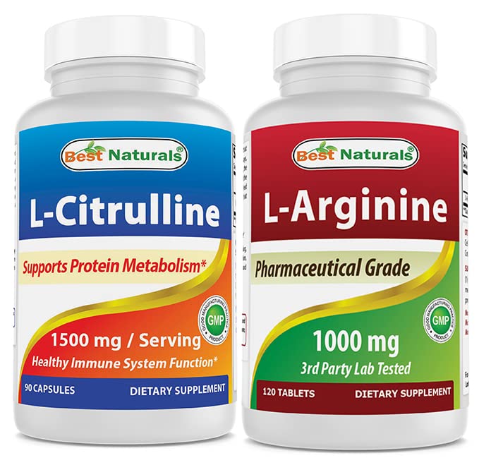 Best Naturals L-Citrulline 1500mg & L-Carnitine 1000mg Capsule, Tablet, 90 Count