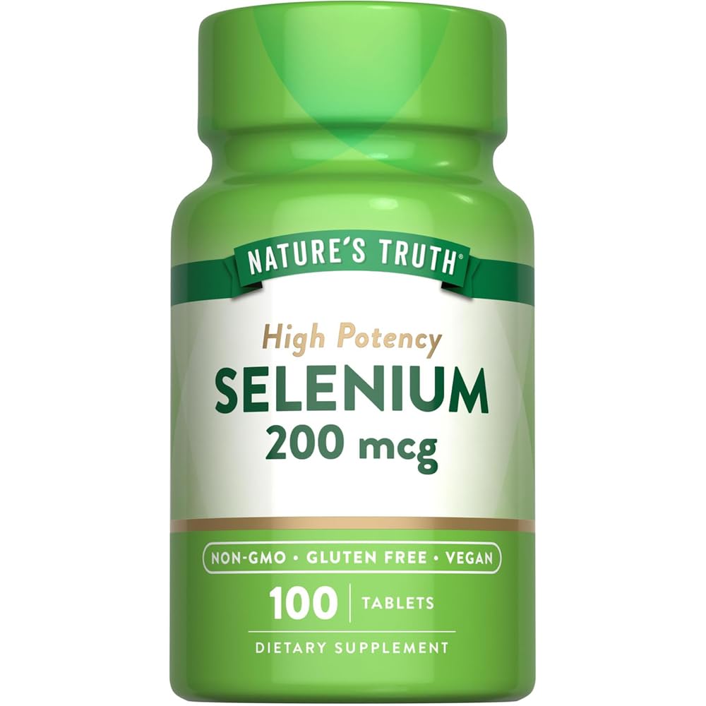Nature's Truth High Potency Selenium 200 mcg Tablets, 300 Count