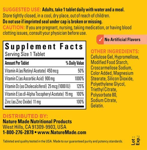 Nature Made Super C Immune Complex 200 Tablets