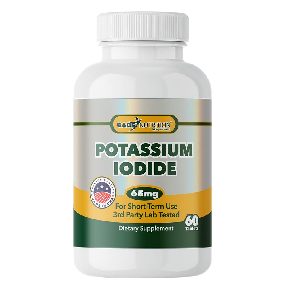 GADE NUTRITION BOOST YOUR HEALTH Potassium Iodide 65 mg Per Serving Tablet, 60 Count
