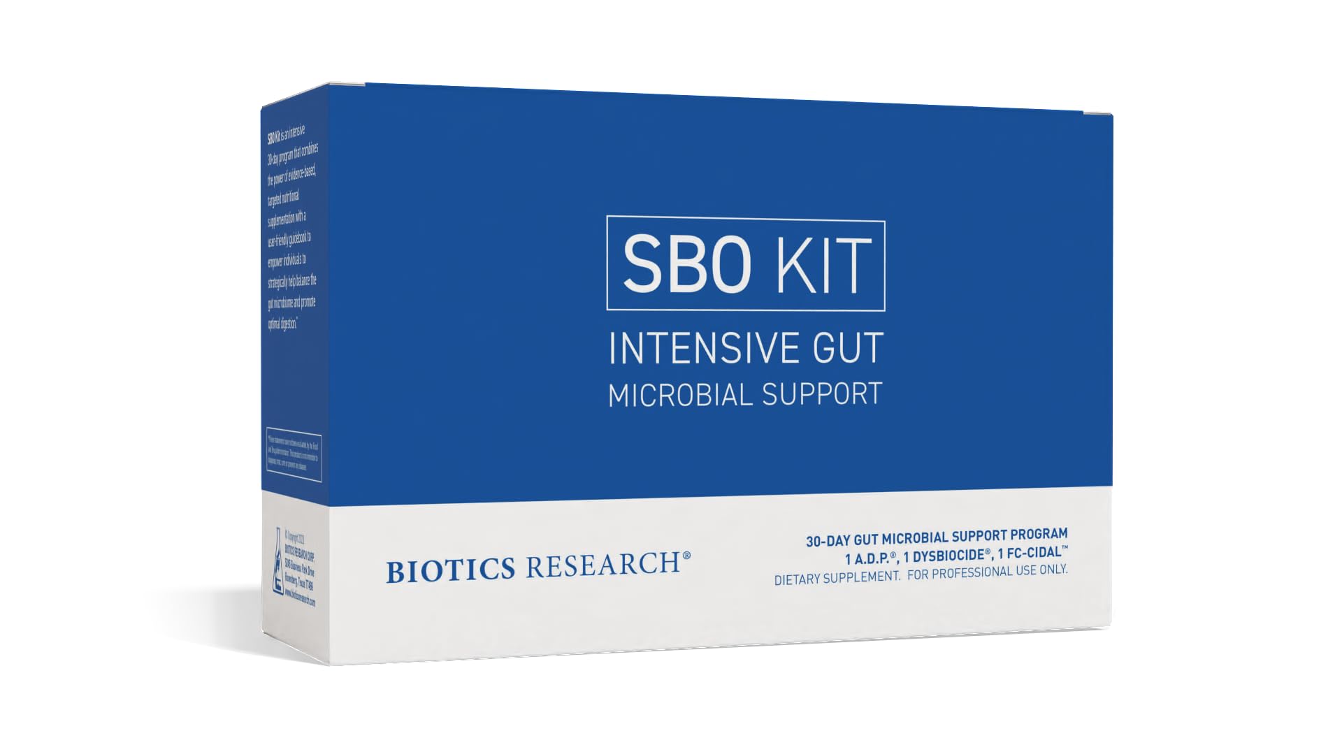 BIOTICS RESEARCH SBO Kit Intestinal Support, Capsules & Tablets, 270