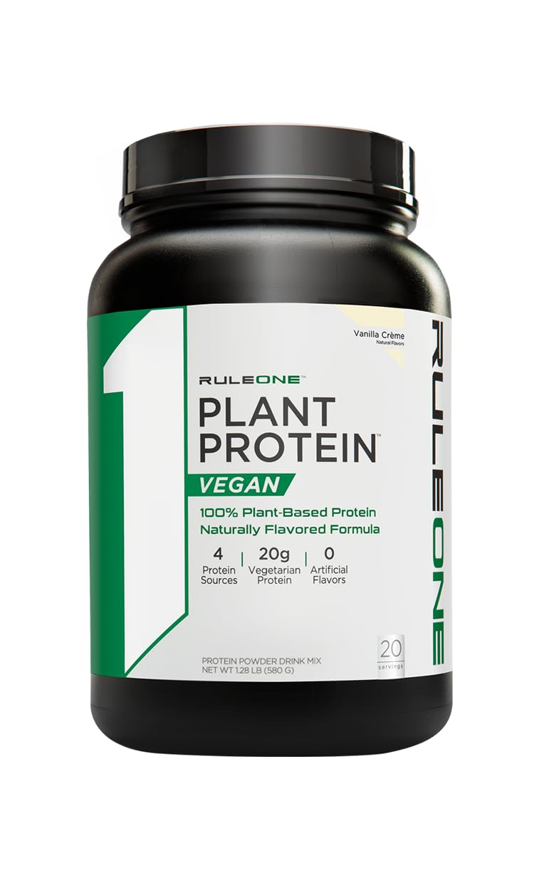 Rule 1 Proteins Plant Protein Powder, Vanilla Crème, 24 Servings