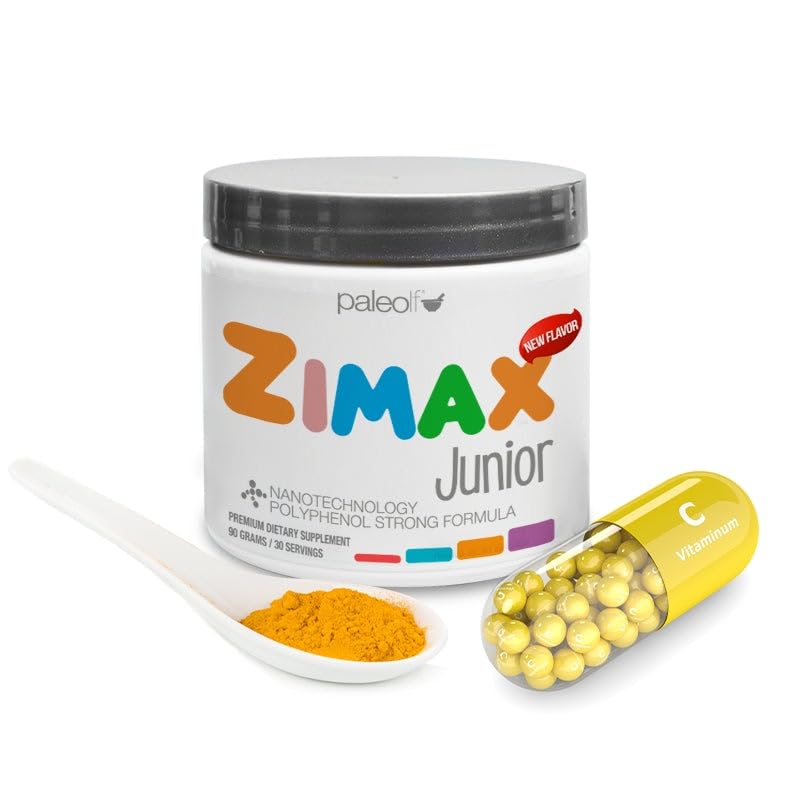 Paleolf ZIMAX Junior Super Antioxidant for Children and Adolescents 4-16 Powder, 3.1747 oz