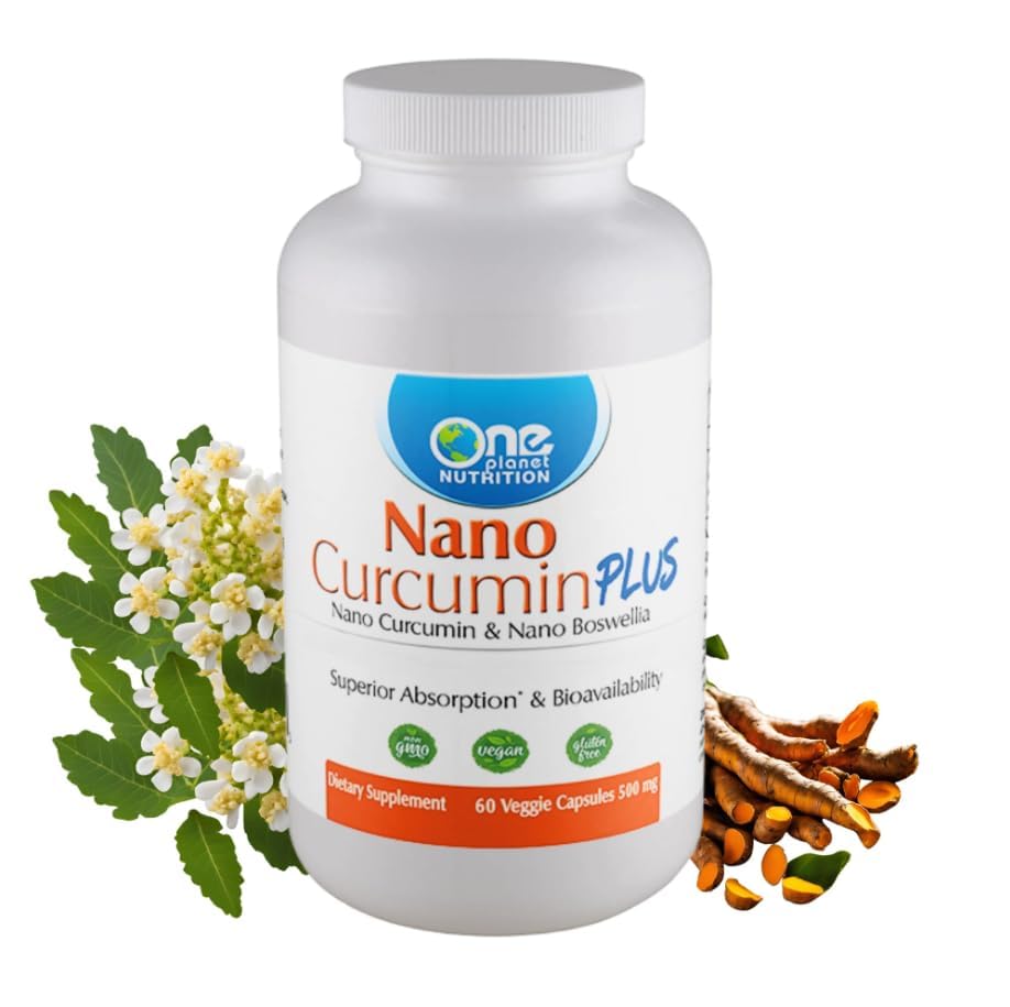 One Planet Nutrition Nano Curcumin Plus 500 mg Capsule 120 Count