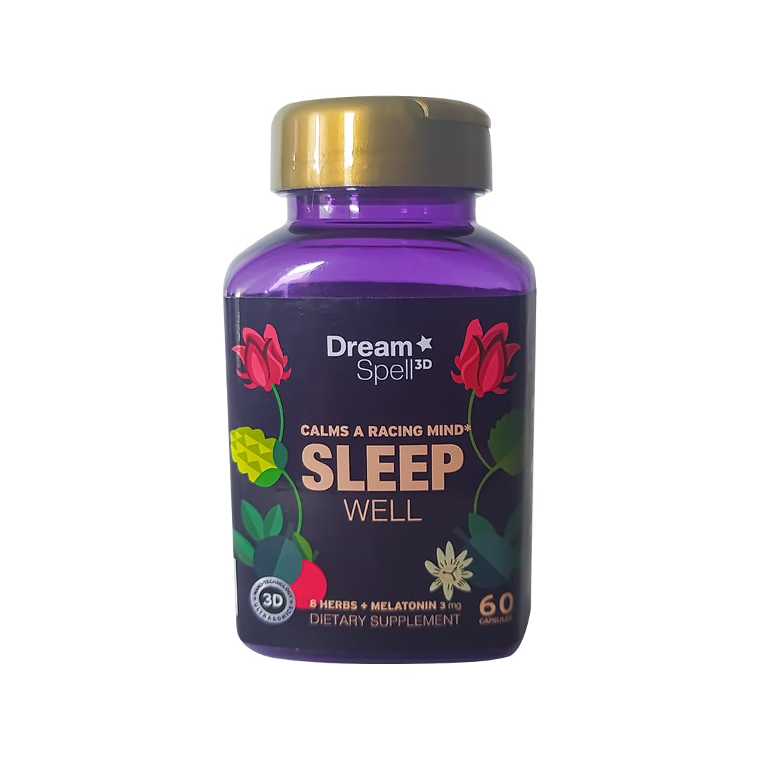 Dream Spell 3D Natural-Based Sleep Aid Capsule, 60 Count