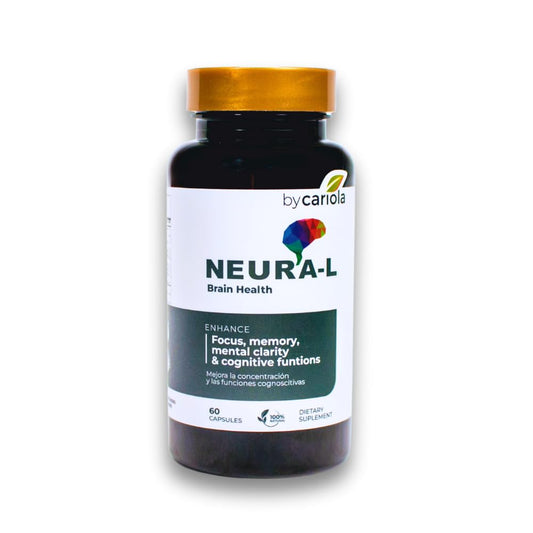 BY CARIOLA Neural-L Natural Brain Support Supplement Capsules, 60 Count