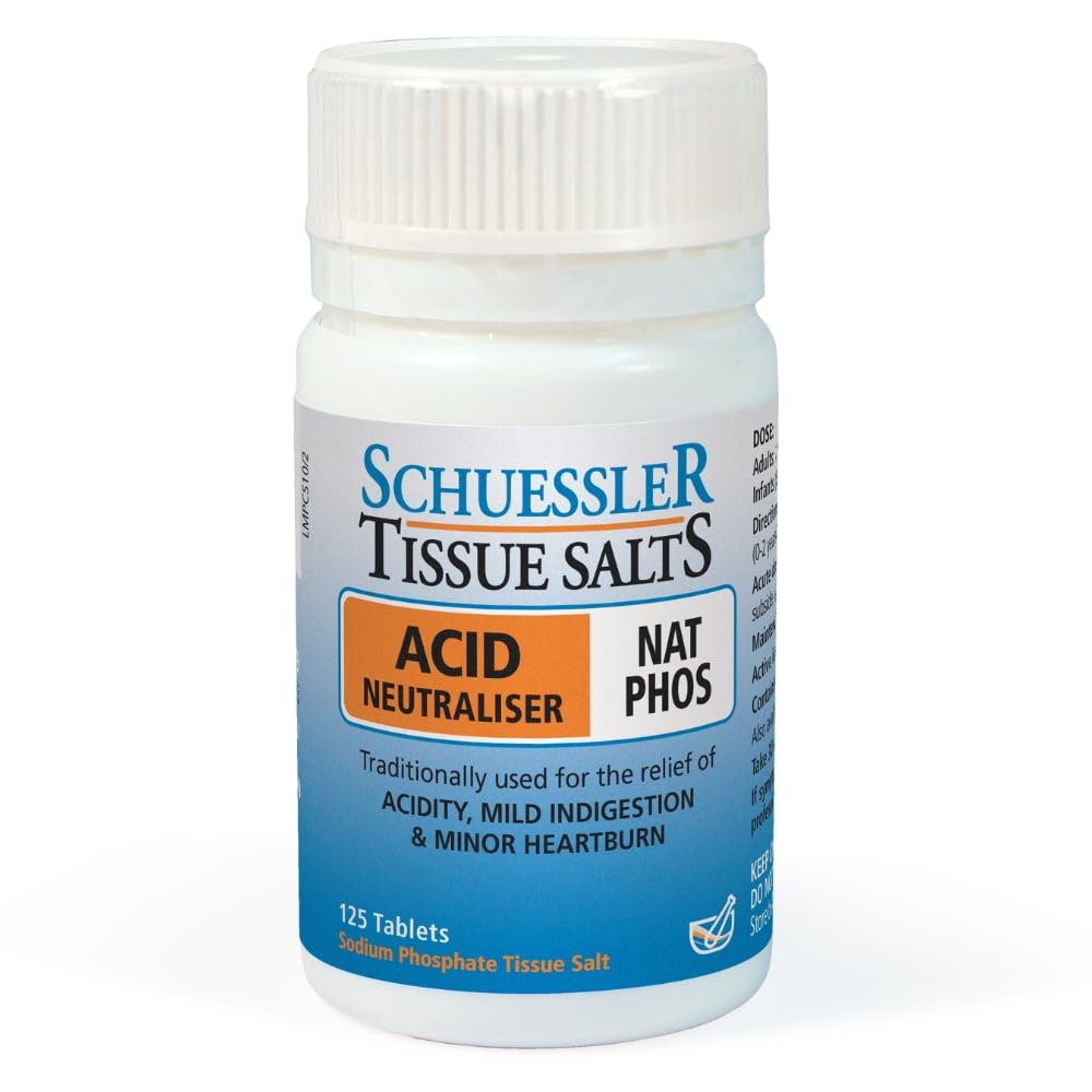 Schuessler Tissue Salts No. 10 NAT Phos 6X Cell Salts Tablets 125