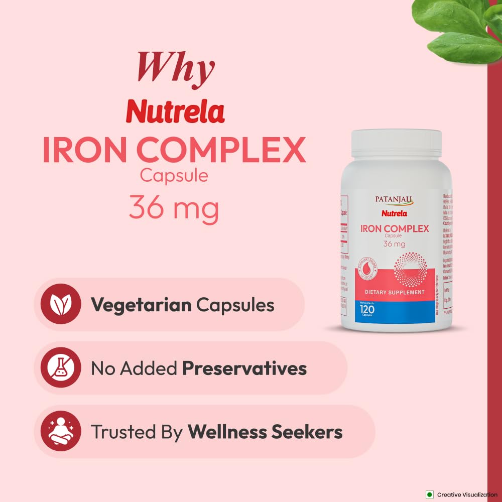 Patanjali Nutrela Iron Complex Capsule, 1 Capsule