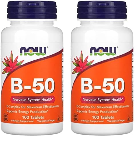NOW Vitamin B-50 mg Tablets, 200 Tablets