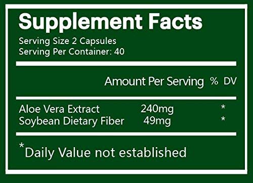 Na'trition Aloe Vera Gel Extract 80 Capsules