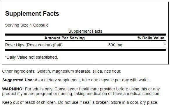 Swanson Rose Hips Capsules 240