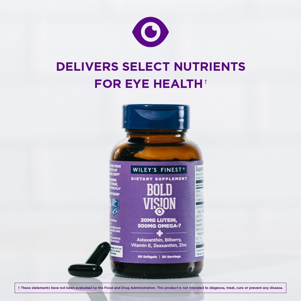 Wiley's Finest Wild Alaskan Fish Oil Bold Vision Softgels 60
