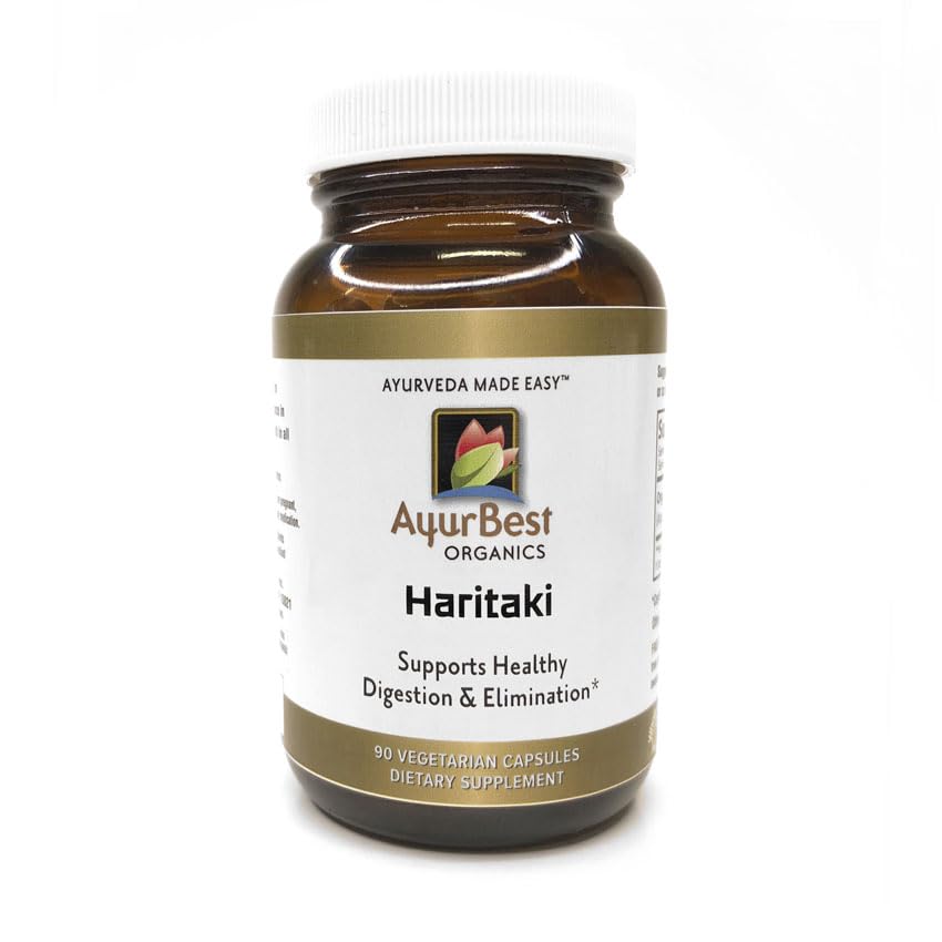 AyurBest Haritaki Herbal Supplements 500mg Capsule, 90 Count