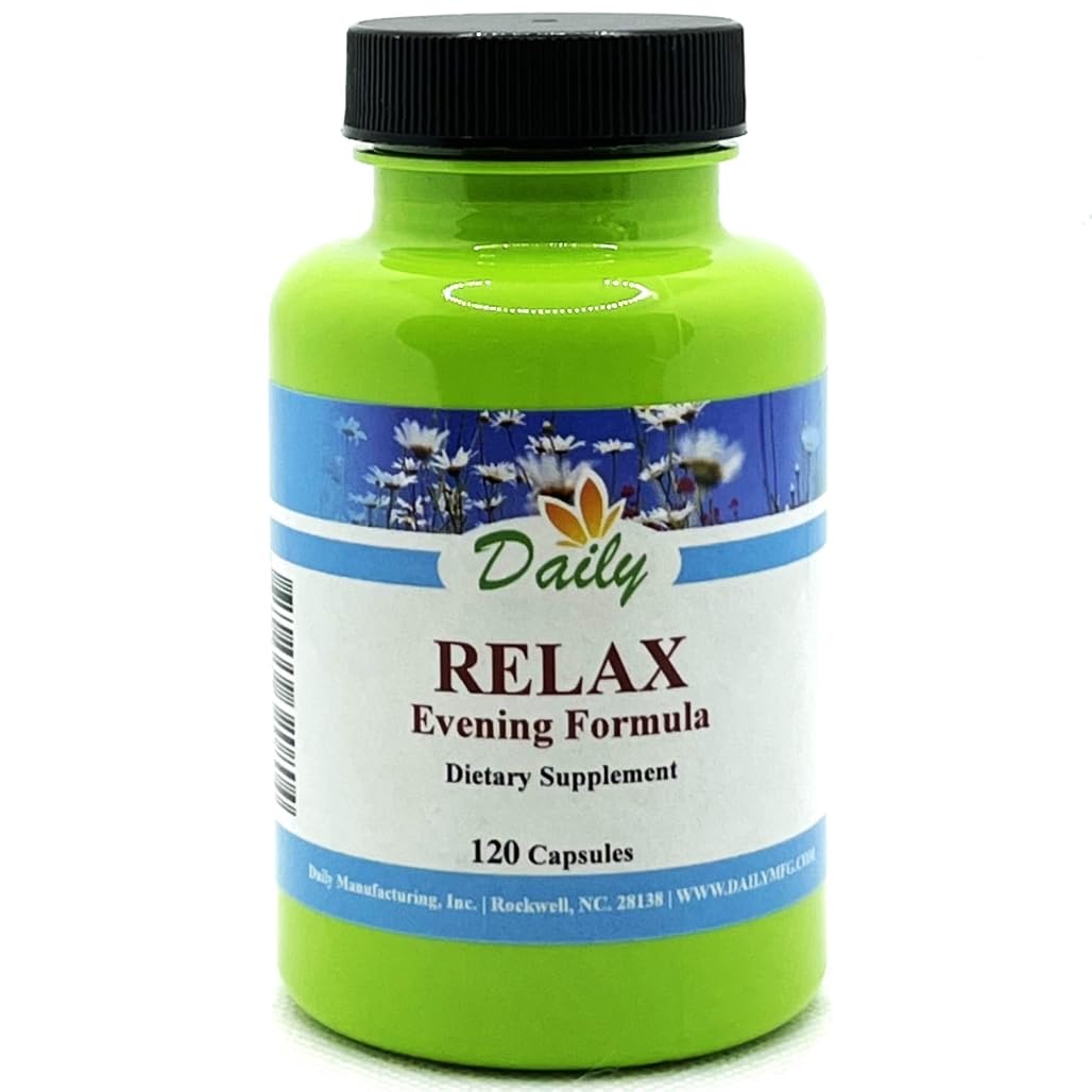 Daily Manufacturing Relax Evening Formula 120 Capsules