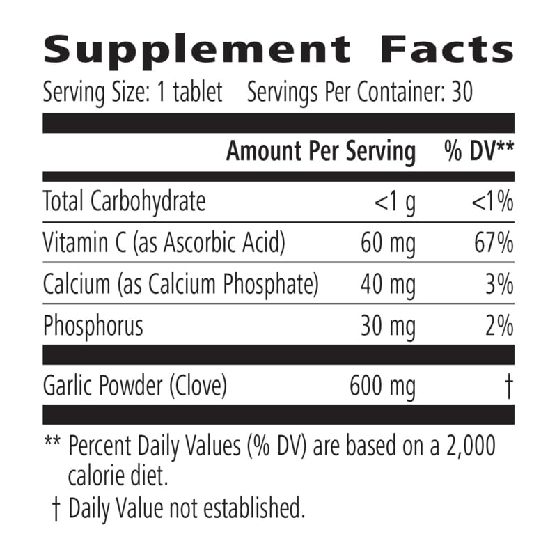 Generic Mega Garlic Plus Dietary Supplement Tablets 30