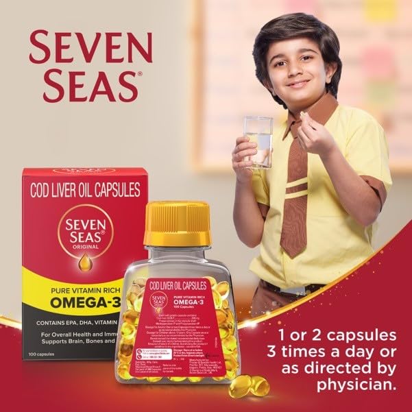 Seven Seas Seacod Cod-liver Oil Capsules 100 Capsules