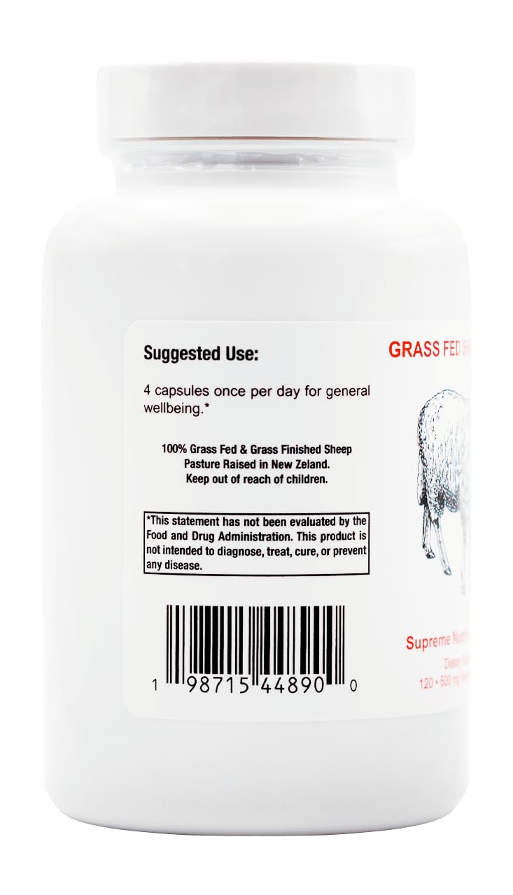 Supreme Nutrition Products Grass Fed Sheep Heart Capsules 240 Capsules