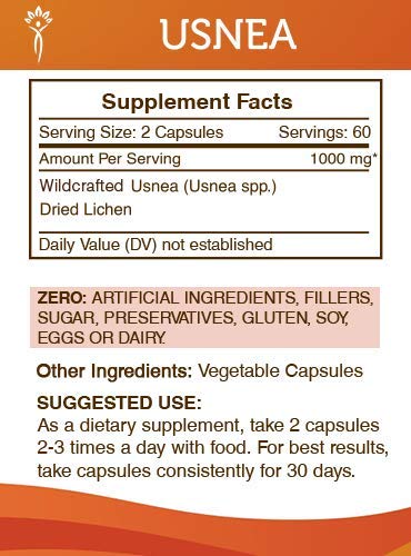 Secrets of the Tribe Usnea 120 Capsules