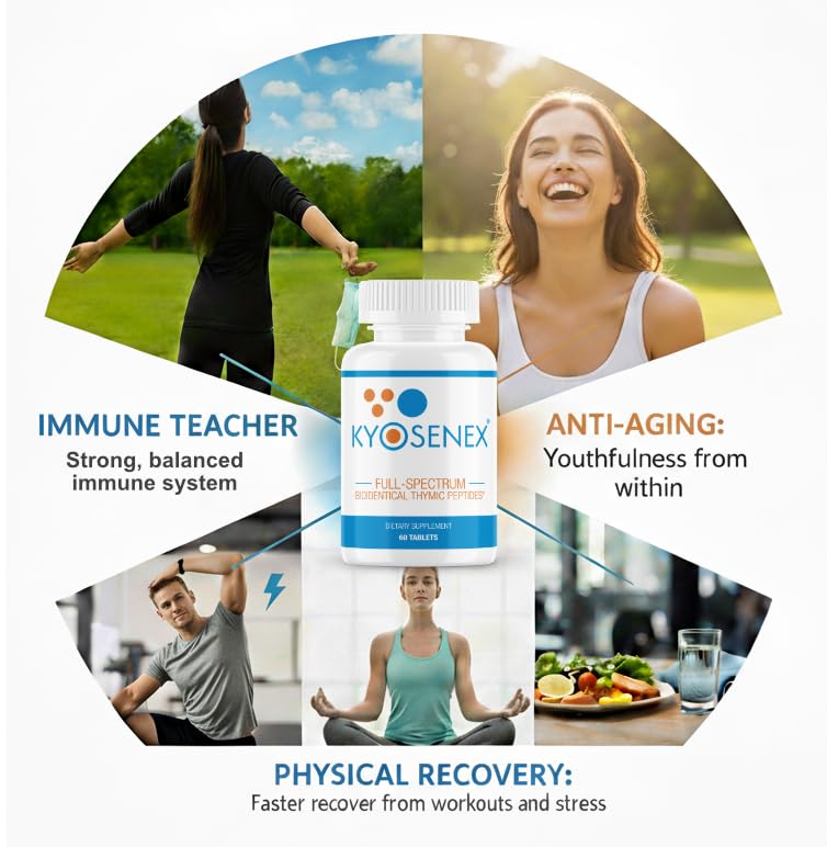 Kyosenex Thymus Peptide Supplement Tablet, 60 Count