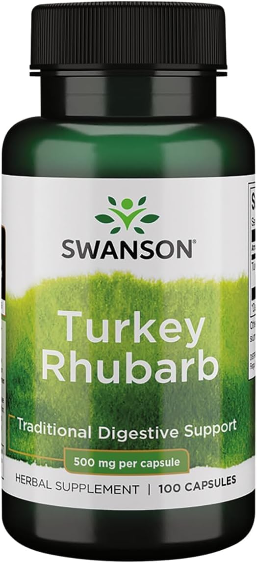 Swanson Turkey Rhubarb 100 Capsules