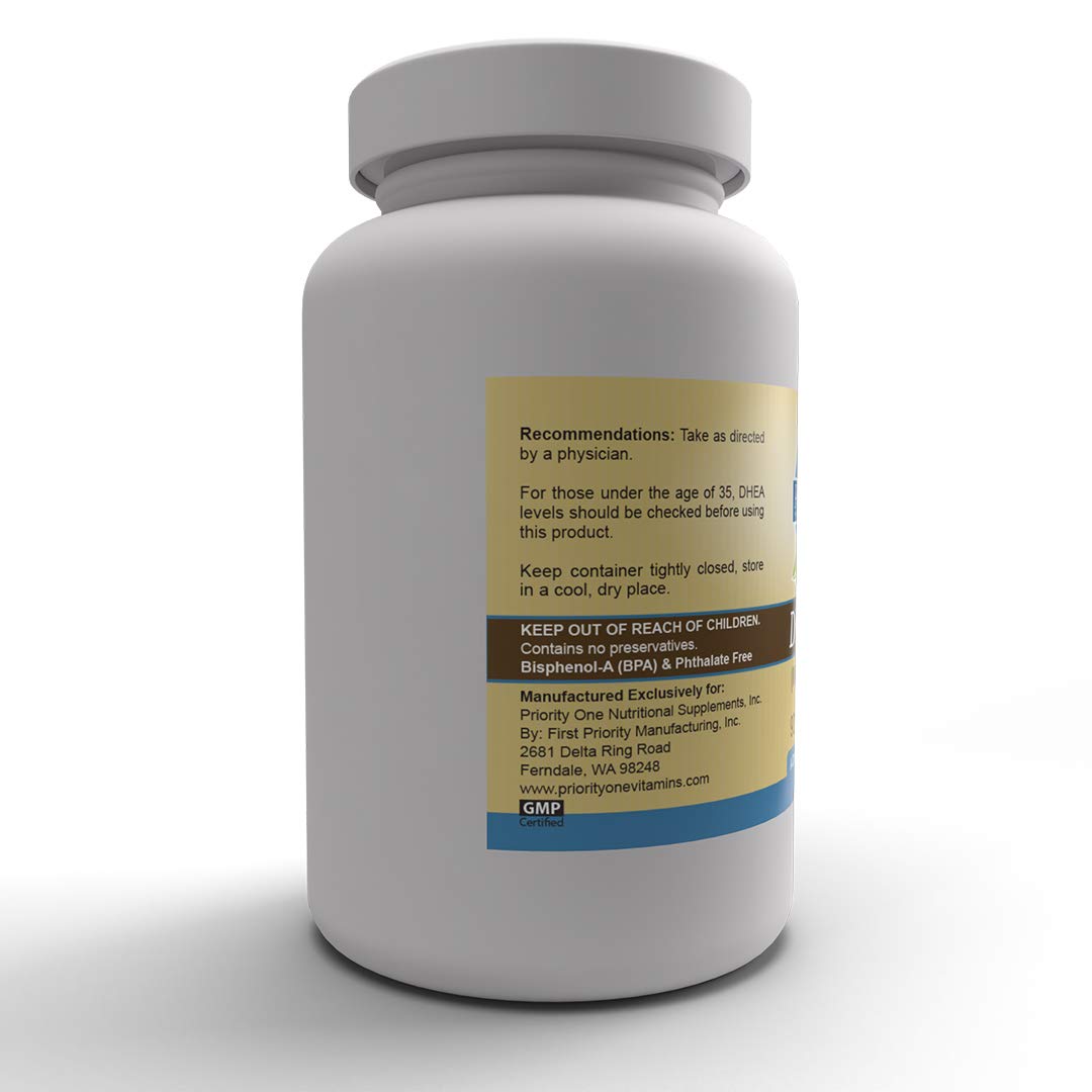 Priority One DHEA 25mg Capsule 90 Count