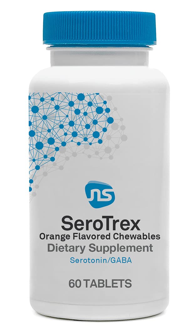 NeuroScience SeroTrex Stress Relief Supplement & Calm Aid Tablets, 60 Tablets