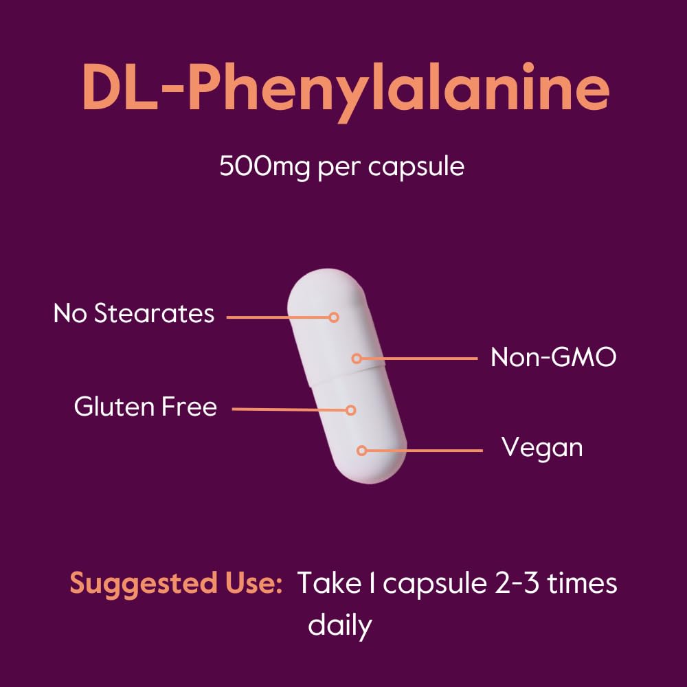 BESTVITE DL-Phenylalanine 500mg Capsule, 240 Capsules
