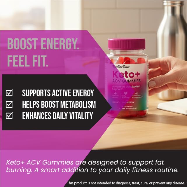 SPRESSO True Keto Fusion Gummies ACV Supplement, 60 Gummies