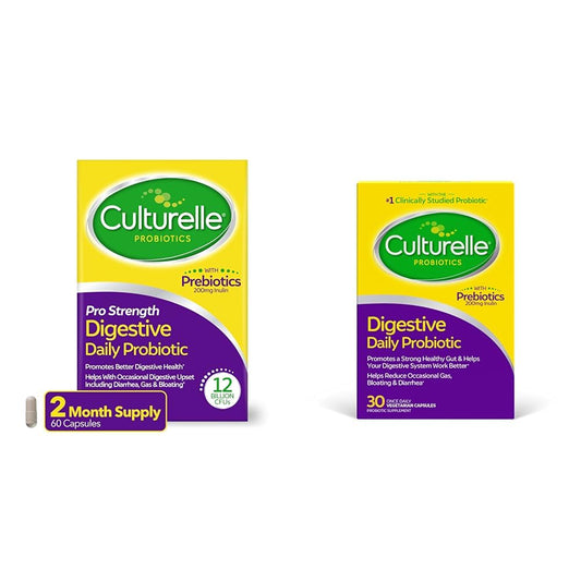 Culturelle Pro Strength Daily Probiotic Digestive Health Capsules 90 Count