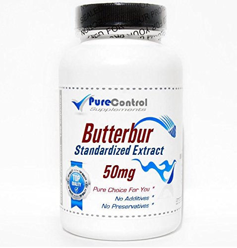 PureControl Supplements Butterbur Standardized Extract 50mg Capsules, 180 Capsules
