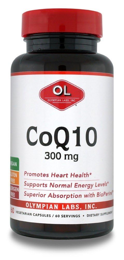 Olympian Labs CoQ10 300mg Vegetarian Capsules, 60 Capsules