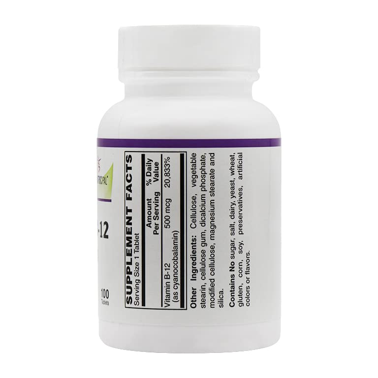 BariatricPal Vitamin B-12 500mcg Tablet - Cherry Flavored, 100 Count