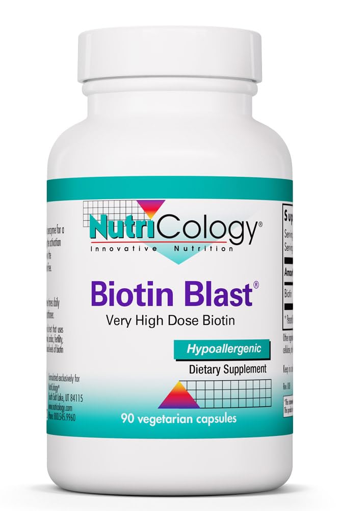 Allergy Research Group NutriCology Biotin Blast Capsule, 90 Vegetarian Capsules