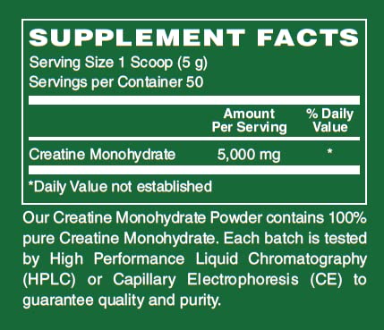 LifeSource Vitamins Creatine Monohydrate Powder 8.8 oz