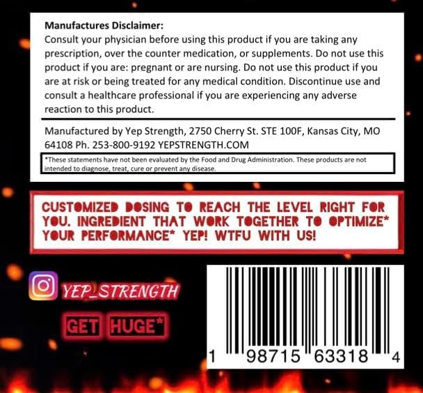 Yep Strength Wake The Faith Up Advanced Pre Workout Powder, 9.88 Ounce