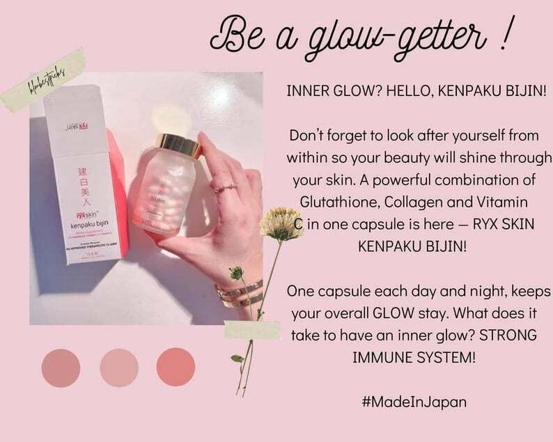 Ryxskin Japan Collagen + Anti Aging + Detox Kenpakubijin Supplement 62 Capsules