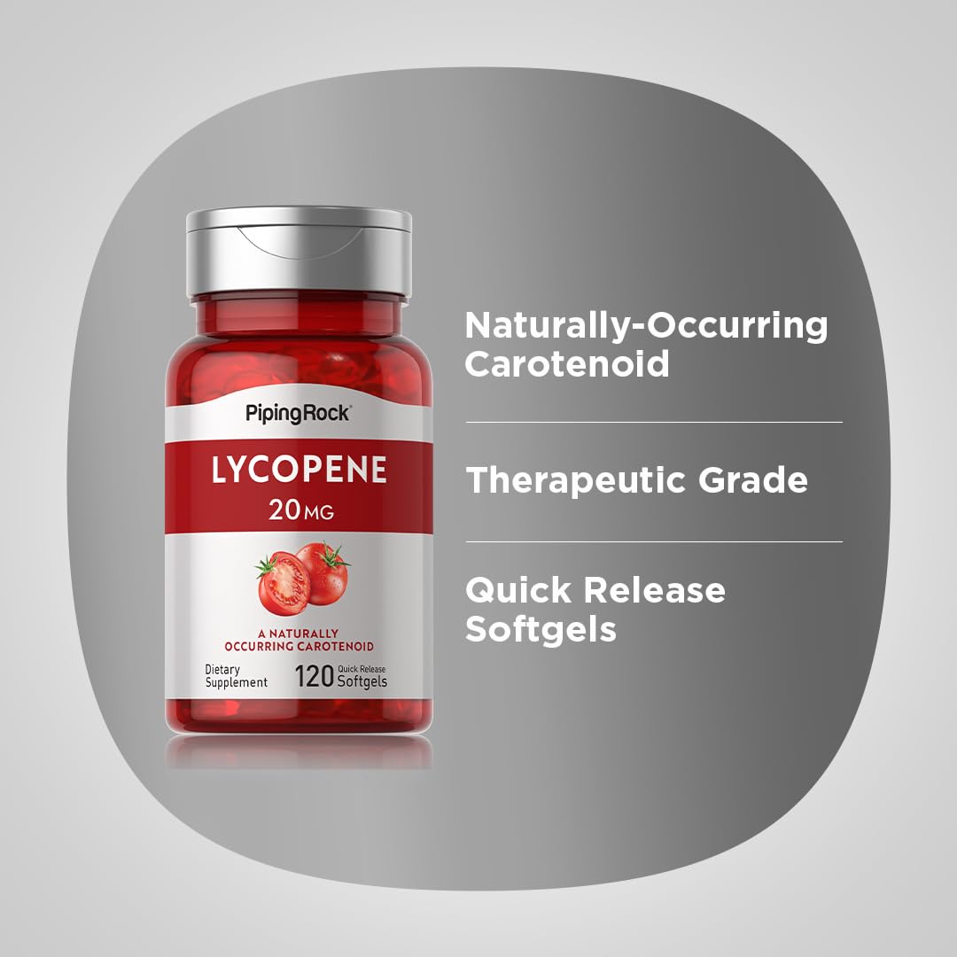 Piping Rock Lycopene Supplement Softgel 120