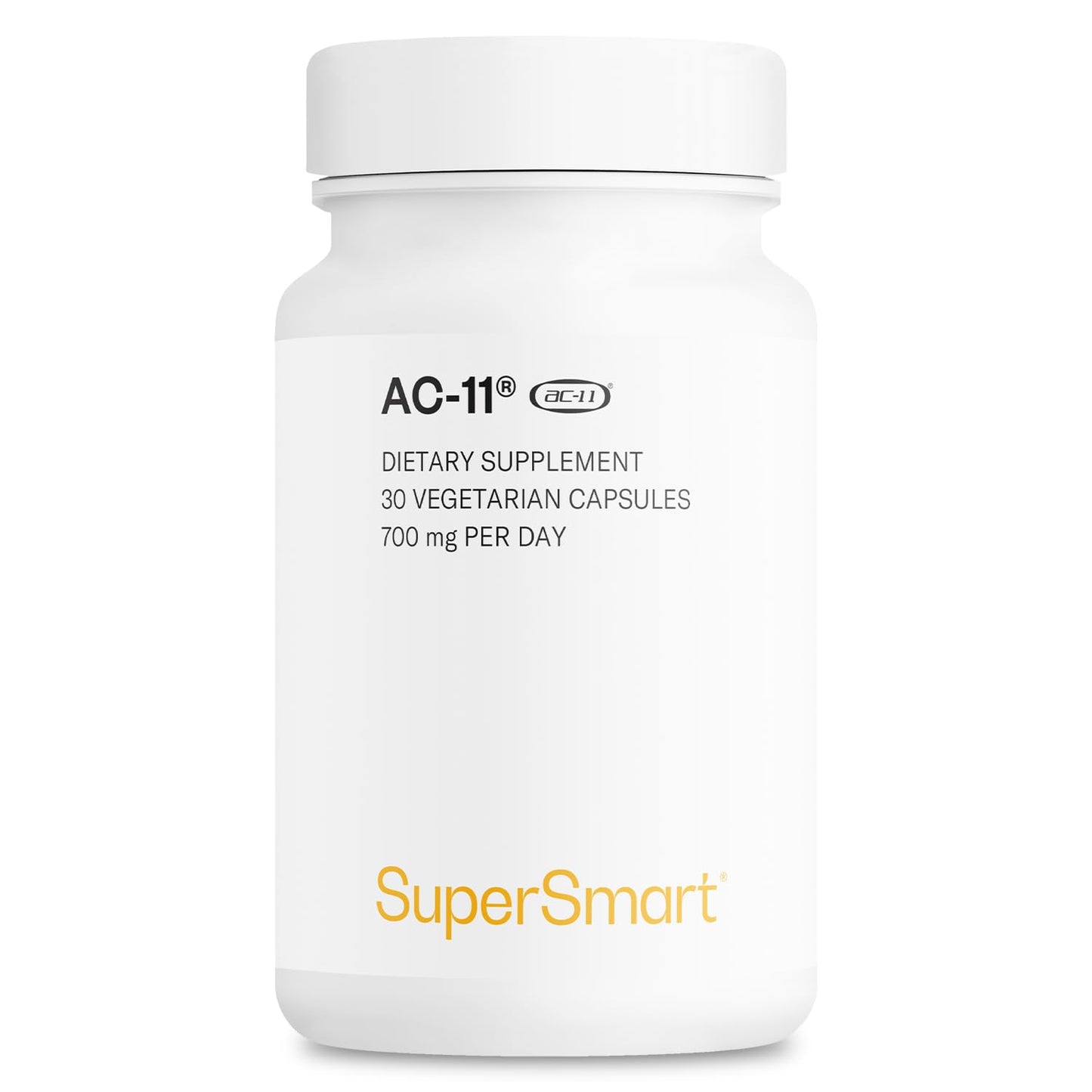 Supersmart AC-11 Supplement 700mg per Day (Cat's Claw Extract) - Uncaria Tomentosa Bark, 30 Capsules
